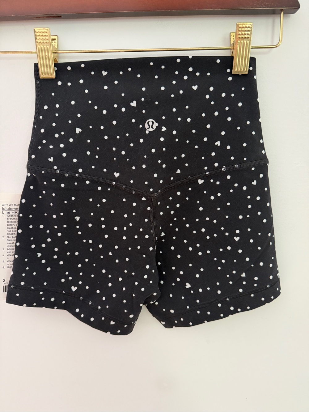 lululemon Align No Line HR Short 4” Scattered Heart NWT